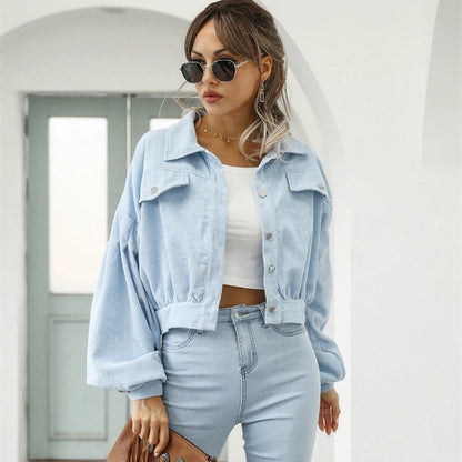 https://ae01.alicdn.com/kf/Sb08aa185037949068077d4dd8ae743a7g/2024-Spring-Autumn-Short-Coats-Corduroy-Women-s-Jacket-Single-Breasted-Turndown-Collar-Long-Lantern-Sleeves.jpg_640x640.jpg