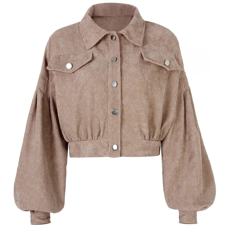 https://ae01.alicdn.com/kf/Scbd11578c80b4d489e6542f5319745c7J/2024-Spring-Autumn-Short-Coats-Corduroy-Women-s-Jacket-Single-Breasted-Turndown-Collar-Long-Lantern-Sleeves.jpg